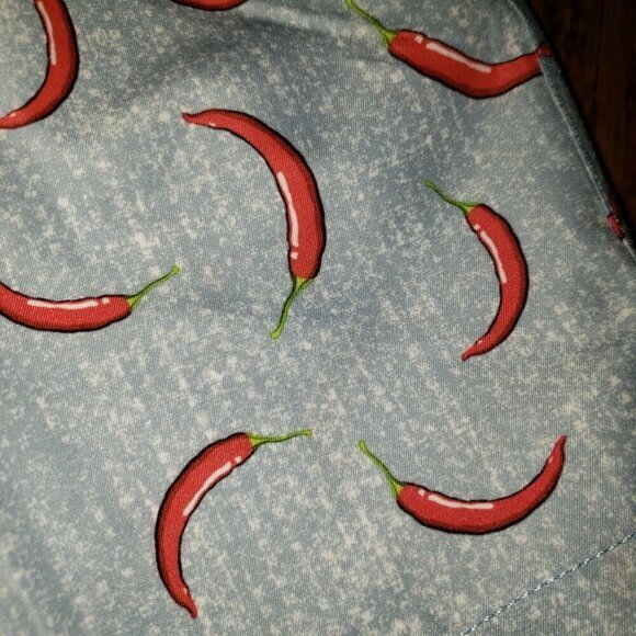 TRUNKS‎ Surf & Sun Co Blue Red Chili Pepper Novelty Mens Swim Sz M Quick Dry New - Picture 12 of 13